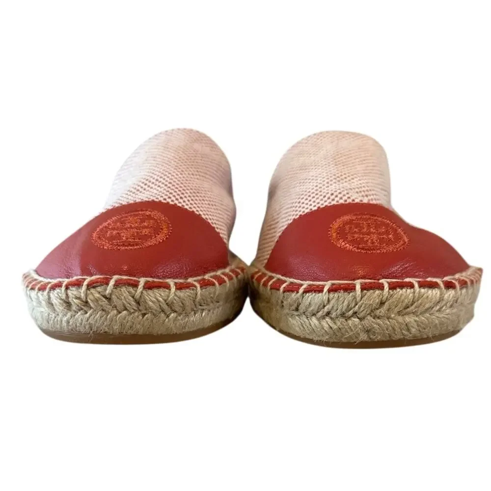 Tory Burch Red Check Espadrilles 8 Colorblock‎